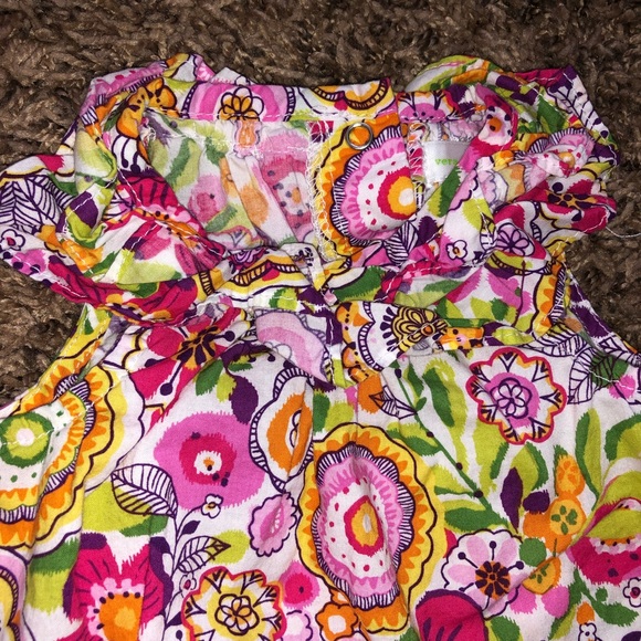 Vera Bradley floral baby girl romper. - Picture 2 of 4